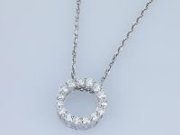 Подвеска из белого золота с бриллиантами э4701пд07210117