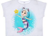 Фуфайка трикотажная для девочек (футболка)