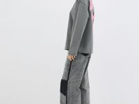 Прямые джинсы со средней посадкой, Серый