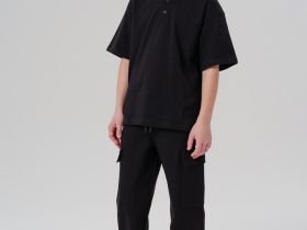 Джемпер трикотажный с воротником поло для мальчиков