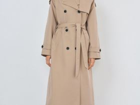 Длинный тренч, Бежевый