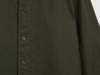 Рубашка изо льна, Зеленый