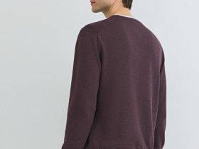 Джемпер с имитацией футболки, Фиолетовый