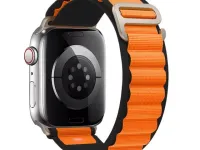 Ремешок Mutural Watch Band Alpine Loopback Series для Apple Watch 38/40/41mm (Black/Orange)