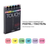 Набор маркеров Touch Twin 6 цв, пастельные тона