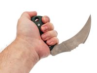 Нож Barmaley Knives Грим, сталь AUS-10Co, рукоять Микарта, зеленый