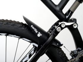 Мини-крыло Gorilla короткое (черный / зеленый)