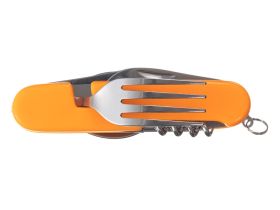 Нож перочинный Stinger 109 мм, 8 функций, оранжевый, в блистере