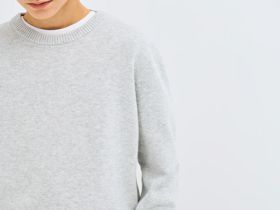 Вязаный джемпер для мальчиков, Серый