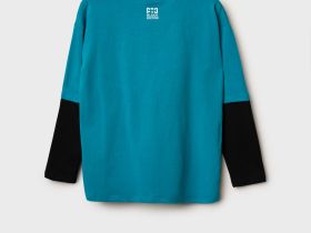 Фуфайка трикотажная для мальчиков (футболка с длинными рукавами)