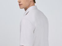 Рубашка из структурной ткани, Бежевый