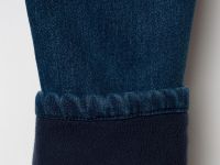 Брюки текстильные джинсовые утепленные флисом для мальчиков