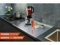 INOXLM lavorazioni inox Коробка из 2 предметов разделочная доска/столешница с Таро/шпателем из нержавеющей стали, разнх размеров для кухни, бара, ресторана (50 х 50 см, складная 2 см) 50x50 Piega 2 см