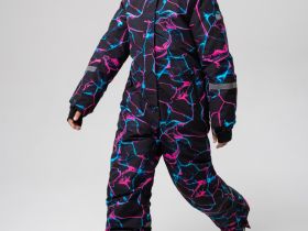 Комбинезон текстильный с полиуретановым покрытием для девочек