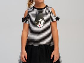 Платье трикотажное для девочек