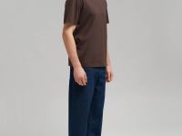 Футболка прямого кроя из мерсеризованного хлопка