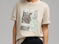 Свободная футболка из хлопкового джерси