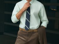 Рубашка из хлопка прямого кроя