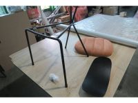 Стул Берри Шенилл Терракотовый/Черный