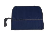 Пенал-скрутка для кистей "Невская палитра", ПВХ, 50х40 см, тёмно-серый/синий