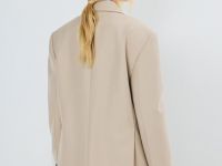 Двубортный жакет O'STIN x Яндекс Книги, Бежевый