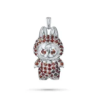Подвеска из серебра с аметистами э0607пд10250366