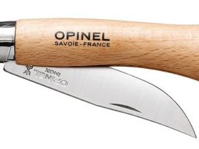 Нож складной Opinel №7 VRI Inox, сталь 12C27, рукоять бук