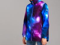 Куртка текстильная с полиуретановым покрытием для девочек (ветровка)