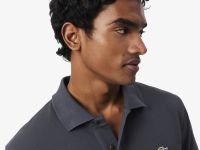 Мужское поло Lacoste из смеси эластичного органического хлопка