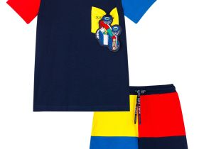 Комплект трикотажный для мальчиков: фуфайка (футболка), шорты