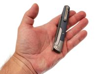 Складной нож Nimo Attendant, сталь дамаск, рукоять G10, синий