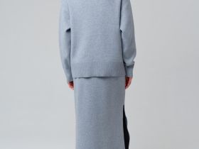 Комплект трикотажный для женщин: джемпер, юбка