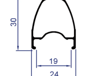 Обод FSA Vision Team 30 DB A0 для шоссейных велосипедов (черный 24 стенка двойная, без пистона 28" (622) для дисковых тормозов)