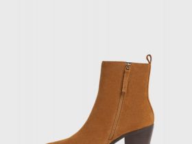 Казаки из натуральной замши, Бежевый