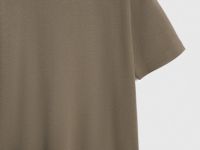 Футболка из текстурной ткани, Коричневый