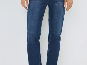 Прямые джинсы, Синий