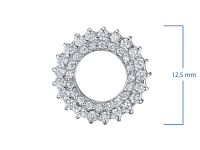 Подвеска из белого золота с бриллиантами э4701пд04210016