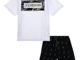 Комплект трикотажный для мальчиков: фуфайка (футболка), шорты