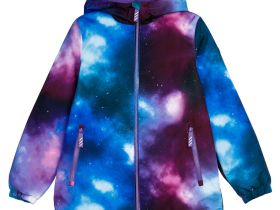 Куртка текстильная с полиуретановым покрытием для девочек (ветровка)