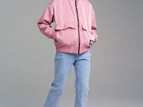 Куртка текстильная с полиуретановым покрытием для девочек