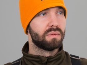 Шапка Remington Forming double-sided green/orange — двухсторонняя флисовая шапка для охоты и туризма