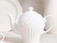 Чайник Белое тиснение/Emboss White