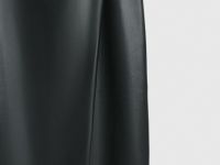 Юбка миди из искусственной кожи, Черный