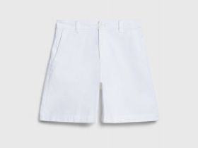 Короткие шорты из хлопка, Белый
