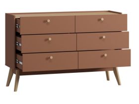 Комод Торвалль 134x87 Терракотовый