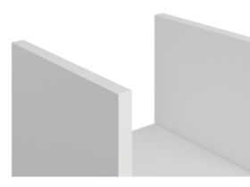 Полка Брилл 134x24 Белый