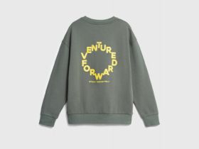 Свитшот с принтом для мальчиков, Зеленый