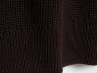 Джемпер с воротником-стойкой на молнии, Коричневый