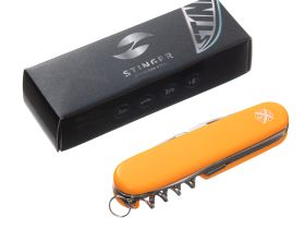 Нож перочинный Stinger FK-K5017-6P 90 мм, 11 функций, оранжевый