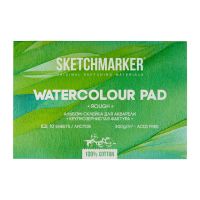 Альбом-склейка для акварели Sketchmarker 10 л 300 г, хлопок, крупнозернистая